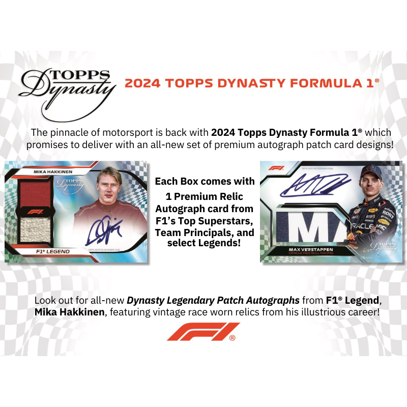 2024 Topps Dynasty Formula 1 Hobby 5 Box Case