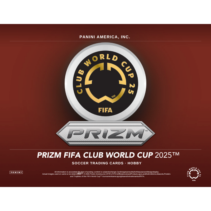 2025 Panini Prizm FIFA Club World Cup Soccer Hobby 12 Box Case