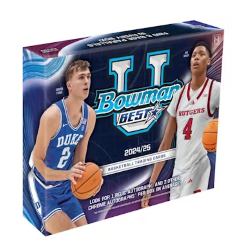 2024/25 Bowman University Best Basketball Hobby 12 Box Case